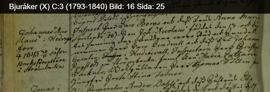 D&oslash;bt i Bjur&aring;ker  kirke